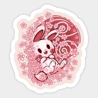 Spring Blossom Bunny Sticker